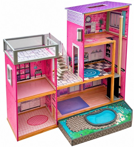 Large barbie doll house - doll, /
