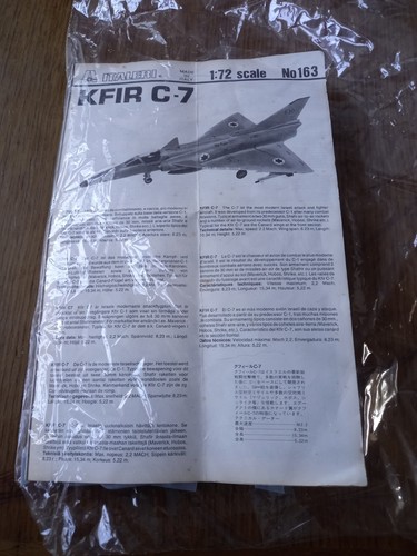 Italeri 163 kfir c - 1/72,