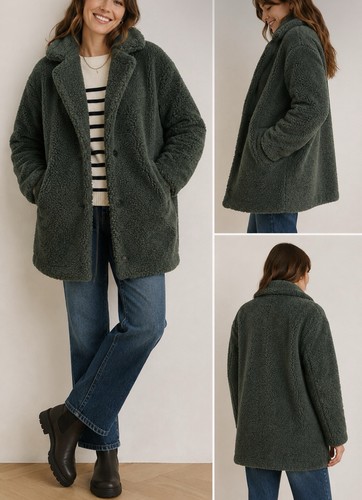 Fat face tanya teddy coat - teddy,