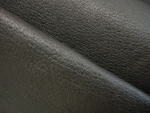 Jet black pigskin leather - pigskin,