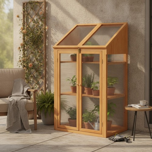 Mini wooden greenhouse tier - mini, 3