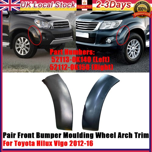 Front bumper side mouldings - front,