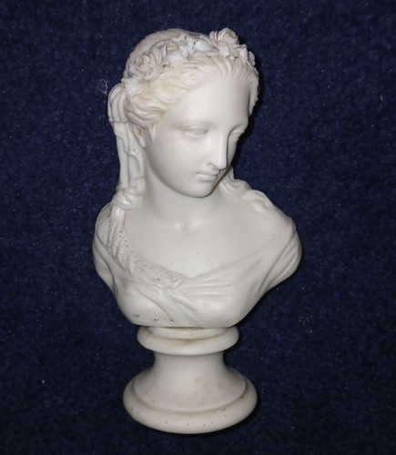 Antique parian ware small bust - antique,