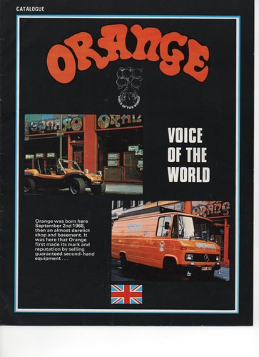 Vintage orange valve amplifier - vintage,