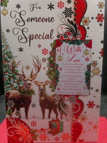 Someone special christmas card - someone,