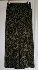 Helene Berman Jaquard Print Pull-On Trousers with Pockets, Black Multi, Size 12