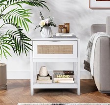 FUNBERRY Small White Bedside