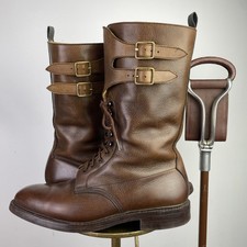 Purdey Twin Strap Grain Leather Shooting Boots (9.5E UK) by Crockett & Jones