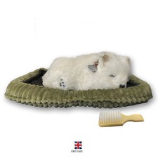 Precious Petzz LifeLike Huggable Breathing West Highland Puppy Dog Soft Toy UK