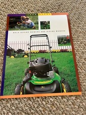 John Deere Walk Behind Mowers & Riding Mowers for 1998 Brochure FCCA