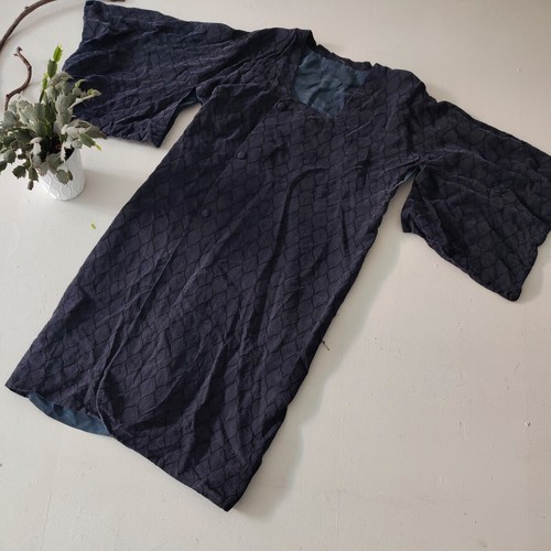 Purple silk vintage kimono - purple,