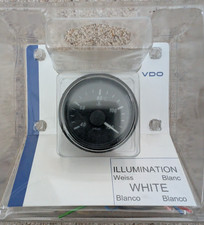 VDO Singleviu Water Temp 40-120 Degrees C Gauge - White Backlight with sender