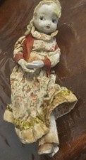Very Old Porcelain Doll 20 Cm Tall