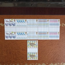 1977 SG1044-1049 Christmas  Set  of Gutter Pairs MNH Stamps 