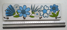 VINTAGE TAUNTON VALE KITCHEN UTENSIL RACK BLUE FLOWERS HOOKS - 29 x 8 cm APPROX