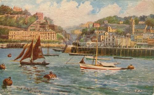 Torquay devon harbour boats - harbour,