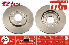 X2 PCS FRONT BRAKE DISC SET