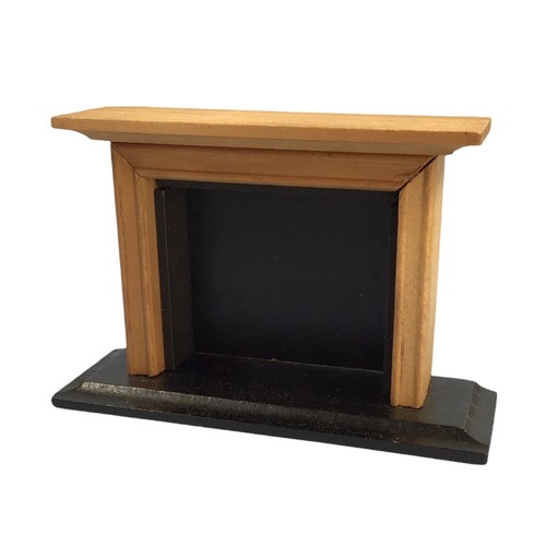 Dolls house wooden fire - wooden,