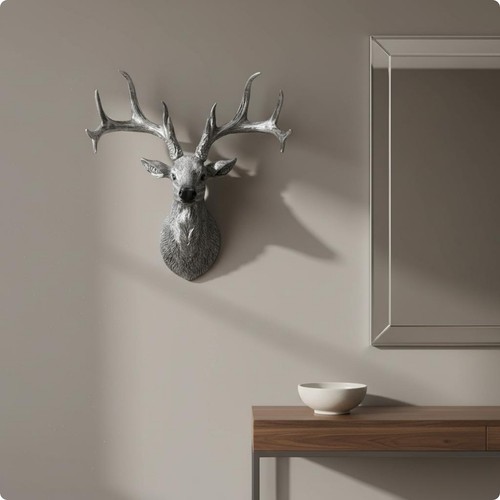 Deer head wall - deer,