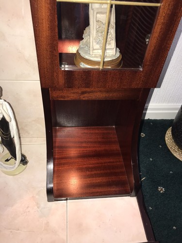 Gas fire with mahogany - gas,