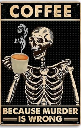 Coffee skull funny gothic - skull,