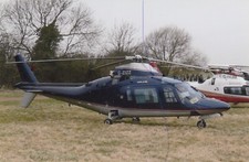CIVIL AIRCRAFT PHOTO AGUSTA 109 PHOTOGRAPH HELICOPTER PICTURE G-ZIZZ,CHELTENHAM.