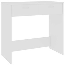 Desk White Engineered Wood