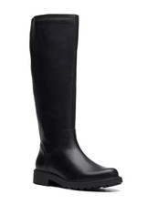 Clarks Ladies ORINOCO 2 RISE Black Leather Knee High Boots RRP £180