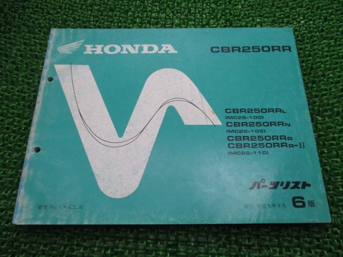 Cbr250rr parts list 6th - parts,