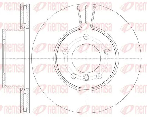 Brake disc front axle - 2x,
