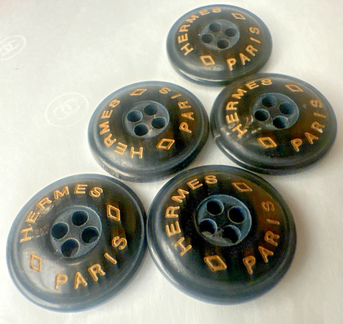 Hermes horn buttons 5pcs - hermes,