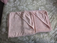 2 X Pink Hooded Baby Toddler Towels