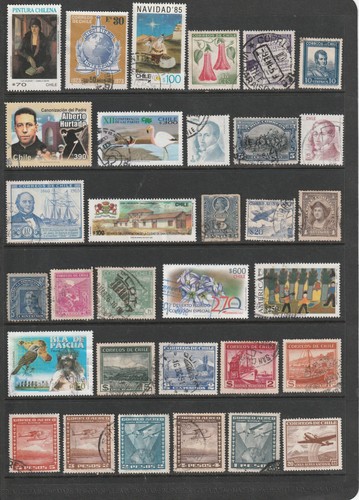 Chile different stamps - 32,