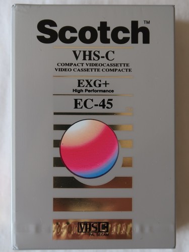 Scotch vhs tape high - scotch, vhs-c