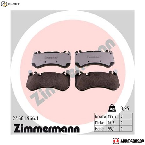 Brake pad set - set,