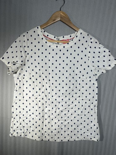 Joules women white with blue - joules,
