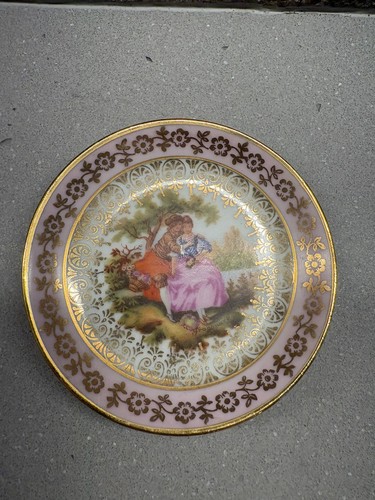 Butter pat limoges fragonard - limoges,