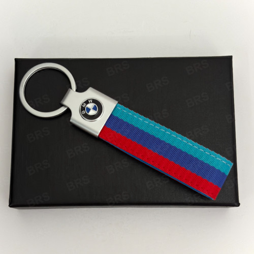 Bmw keyring nylon - bmw, tricolor