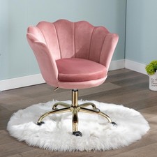 Velvet Home Office Chair Swivel Desk Chair with Adjustable Height for Office