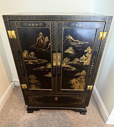 Vintage chinoiserie black - vintage,