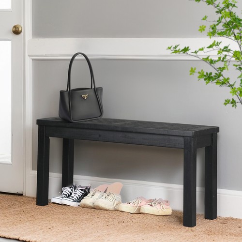 40in wooden porch bench - wooden,