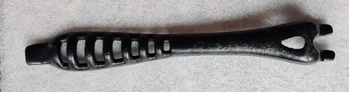 Antique cast iron handle - iron, wood