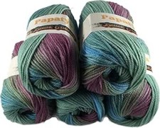 Rainbow wool pack 5 x 100g