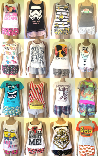 Women shorts top pyjamas - shorts,