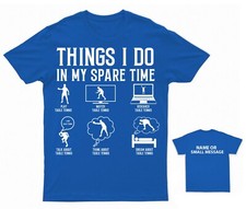 Table Tennis Enthusiast T-Shirt Custom Back Message Option