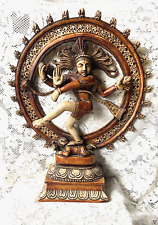 Large Resin Hindu Deity Lord Shiva Nataraja Lord of The Dance 13 1/4 Inches Tall