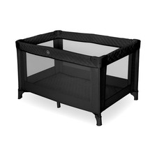 My Babiie My Babiie Black Quilted Travel Cot - Grade B