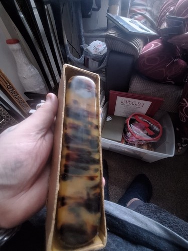 Antique bath brush - antique, tortoise