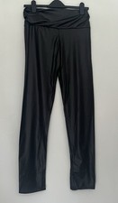 BNWOT Amazon Wet Look Leggings Size 10