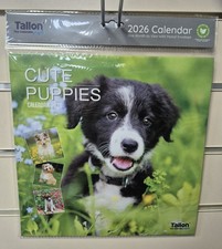 Tallon 2026 Calendar. Cute Puppies. Christmas, Gift. New.